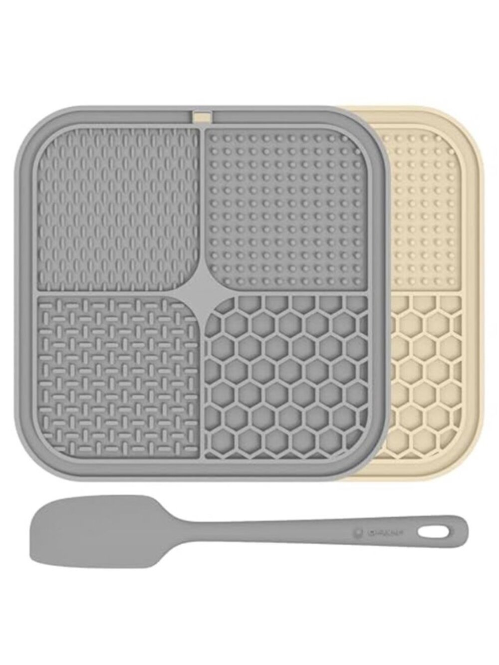 2 Pack Lick Mat for Dogs Cats and Puppies with Suction Cups 8.5x8.5
